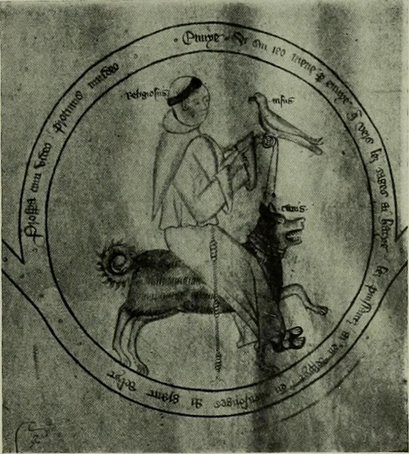 An illustration from L'art religieux de la fin du Moyen Age en France : étude sur l'iconographie du Moyen Age et sur ses sources d'inspiration, 1922, leaf 344