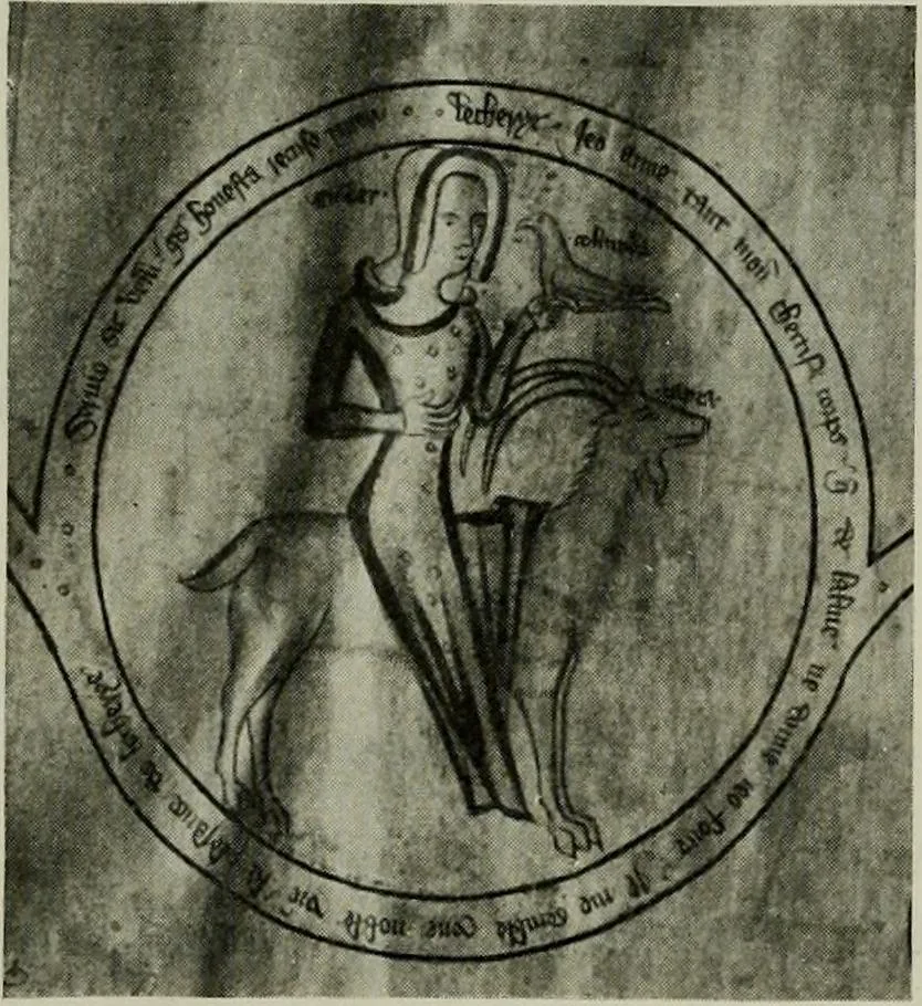 An illustration from L'art religieux de la fin du Moyen Age en France : étude sur l'iconographie du Moyen Age et sur ses sources d'inspiration, 1922, leaf 347