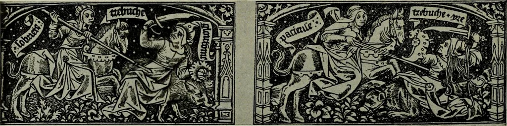 An illustration from L'art religieux de la fin du Moyen Age en France : étude sur l'iconographie du Moyen Age et sur ses sources d'inspiration, 1922, leaf 355
