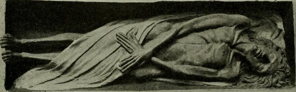 An illustration from L'art religieux de la fin du Moyen Age en France : étude sur l'iconographie du Moyen Age et sur ses sources d'inspiration, 1922, leaf 367