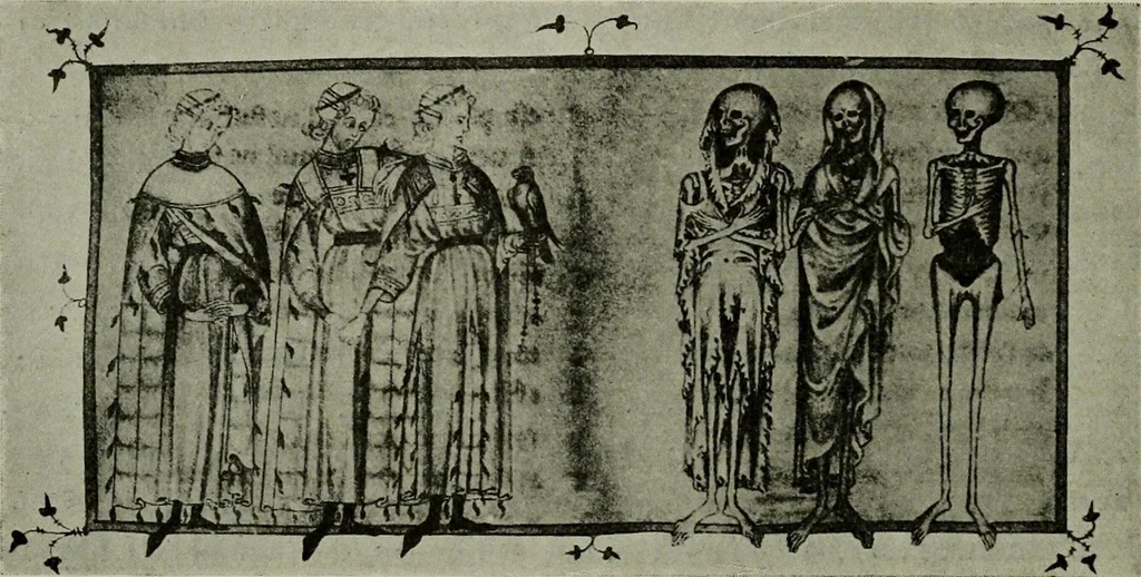 An illustration from L'art religieux de la fin du Moyen Age en France : étude sur l'iconographie du Moyen Age et sur ses sources d'inspiration, 1922, leaf 371