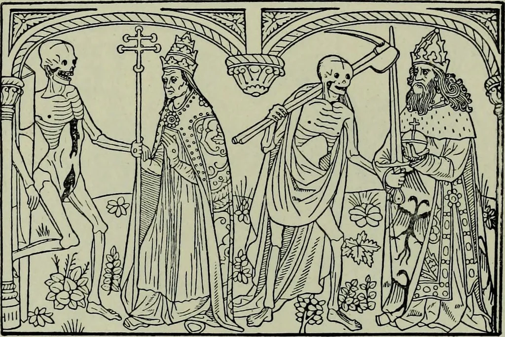 An illustration from L'art religieux de la fin du Moyen Age en France : étude sur l'iconographie du Moyen Age et sur ses sources d'inspiration, 1922, leaf 380