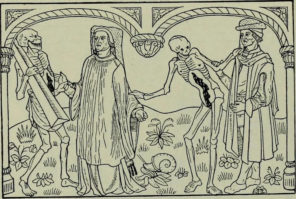 An illustration from L'art religieux de la fin du Moyen Age en France : étude sur l'iconographie du Moyen Age et sur ses sources d'inspiration, 1922, leaf 382
