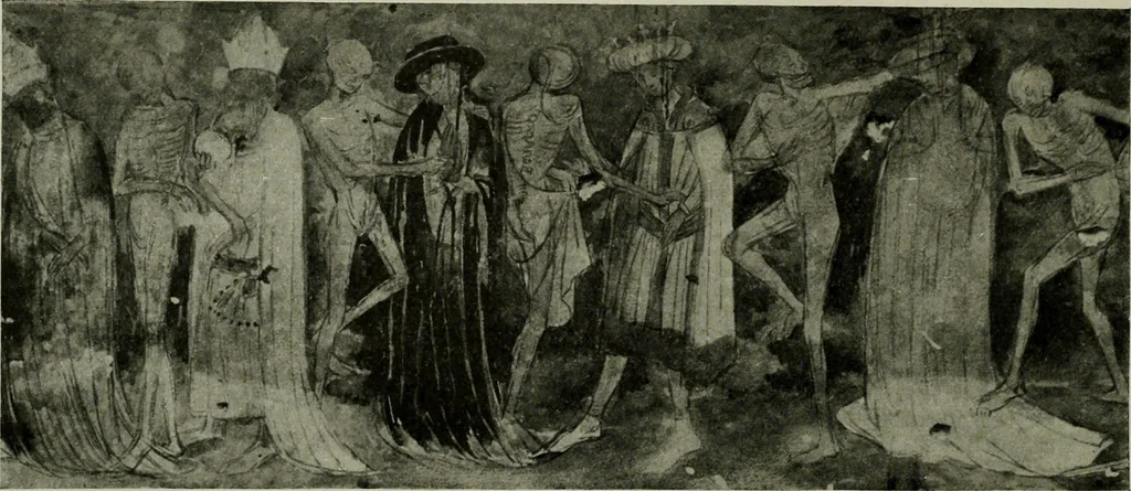 An illustration from L'art religieux de la fin du Moyen Age en France : étude sur l'iconographie du Moyen Age et sur ses sources d'inspiration, 1922, leaf 387
