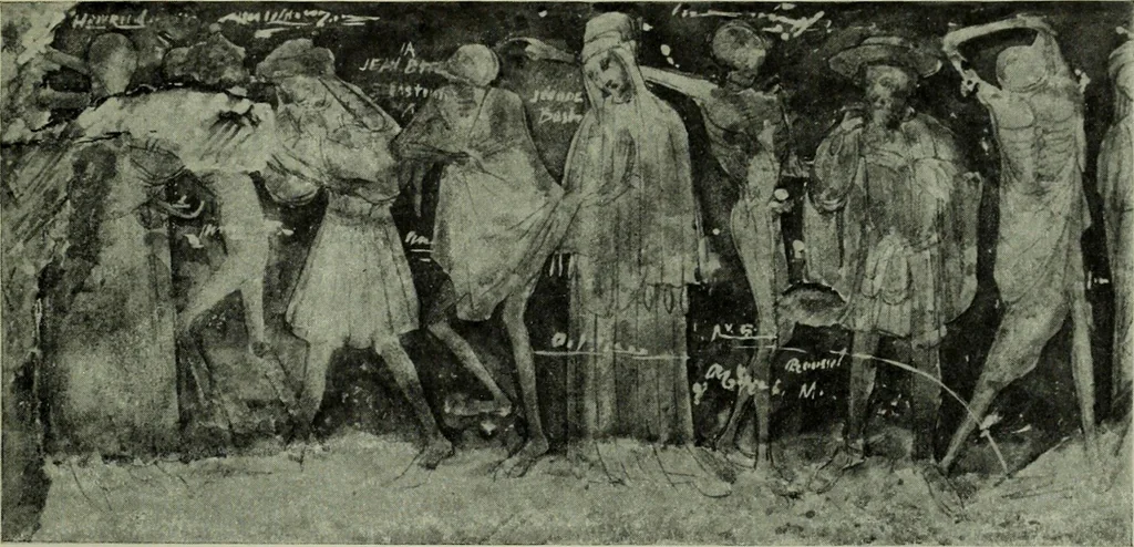 An illustration from L'art religieux de la fin du Moyen Age en France : étude sur l'iconographie du Moyen Age et sur ses sources d'inspiration, 1922, leaf 388