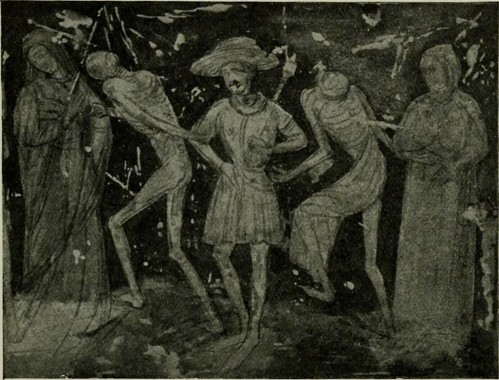 An illustration from L'art religieux de la fin du Moyen Age en France : étude sur l'iconographie du Moyen Age et sur ses sources d'inspiration, 1922, leaf 389