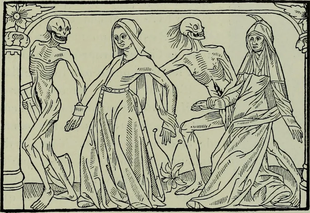 An illustration from L'art religieux de la fin du Moyen Age en France : étude sur l'iconographie du Moyen Age et sur ses sources d'inspiration, 1922, leaf 392