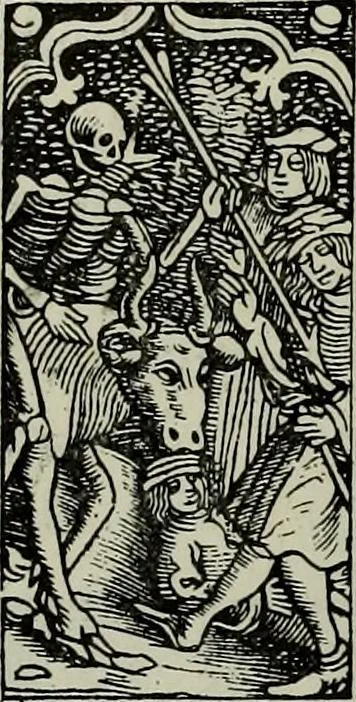An illustration from L'art religieux de la fin du Moyen Age en France : étude sur l'iconographie du Moyen Age et sur ses sources d'inspiration, 1922, leaf 393