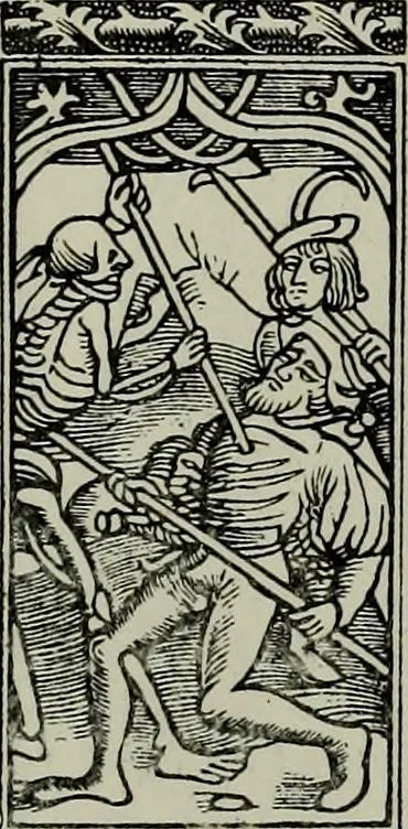 An illustration from L'art religieux de la fin du Moyen Age en France : étude sur l'iconographie du Moyen Age et sur ses sources d'inspiration, 1922, leaf 393