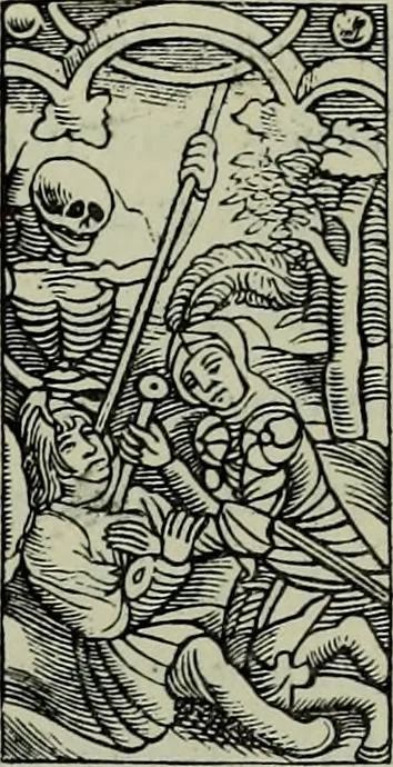 An illustration from L'art religieux de la fin du Moyen Age en France : étude sur l'iconographie du Moyen Age et sur ses sources d'inspiration, 1922, leaf 394