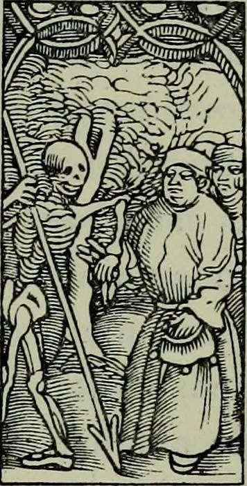 An illustration from L'art religieux de la fin du Moyen Age en France : étude sur l'iconographie du Moyen Age et sur ses sources d'inspiration, 1922, leaf 394