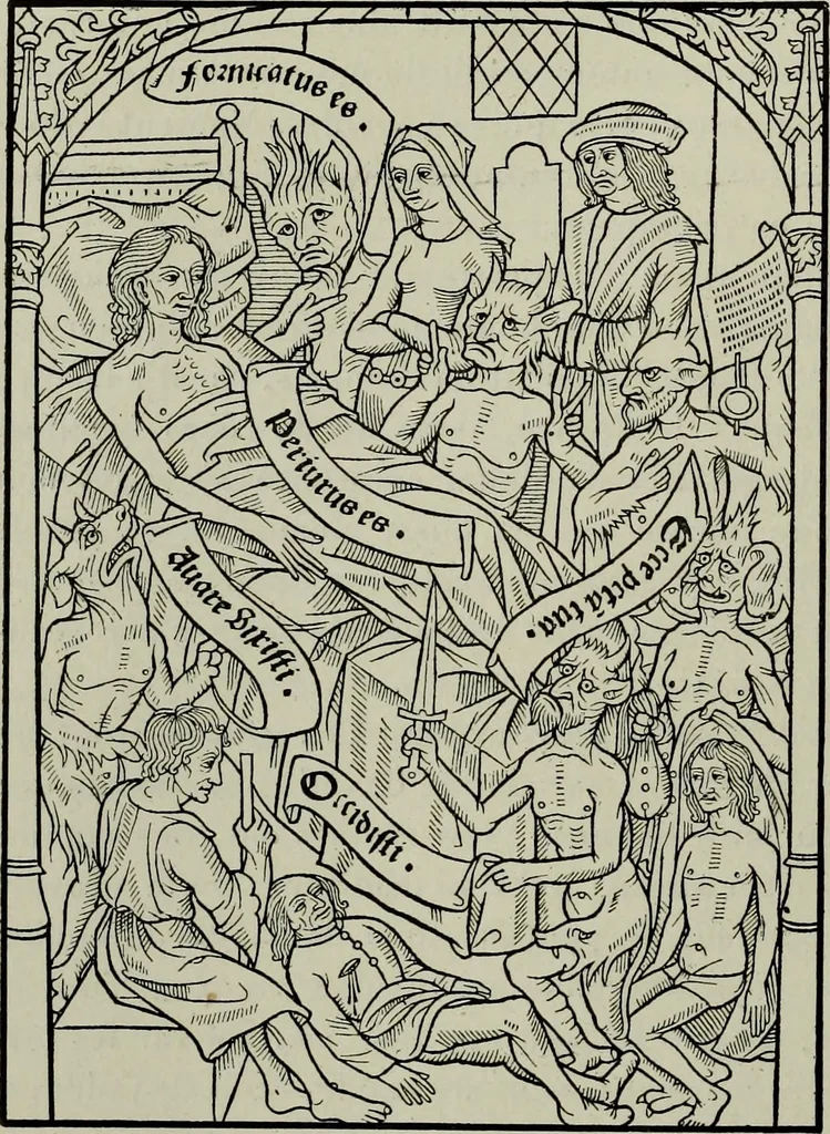 An illustration from L'art religieux de la fin du Moyen Age en France : étude sur l'iconographie du Moyen Age et sur ses sources d'inspiration, 1922, leaf 397