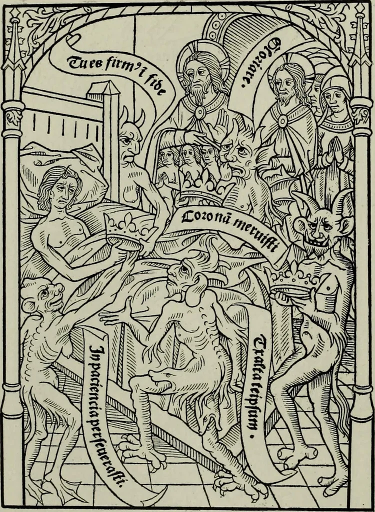 An illustration from L'art religieux de la fin du Moyen Age en France : étude sur l'iconographie du Moyen Age et sur ses sources d'inspiration, 1922, leaf 401
