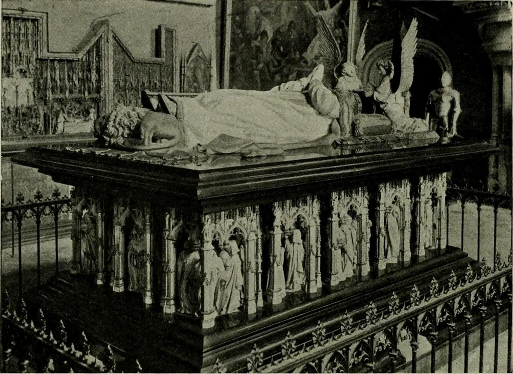 An illustration from L'art religieux de la fin du Moyen Age en France : étude sur l'iconographie du Moyen Age et sur ses sources d'inspiration, 1922, leaf 431