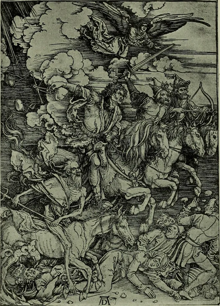 An illustration from L'art religieux de la fin du Moyen Age en France : étude sur l'iconographie du Moyen Age et sur ses sources d'inspiration, 1922, leaf 460