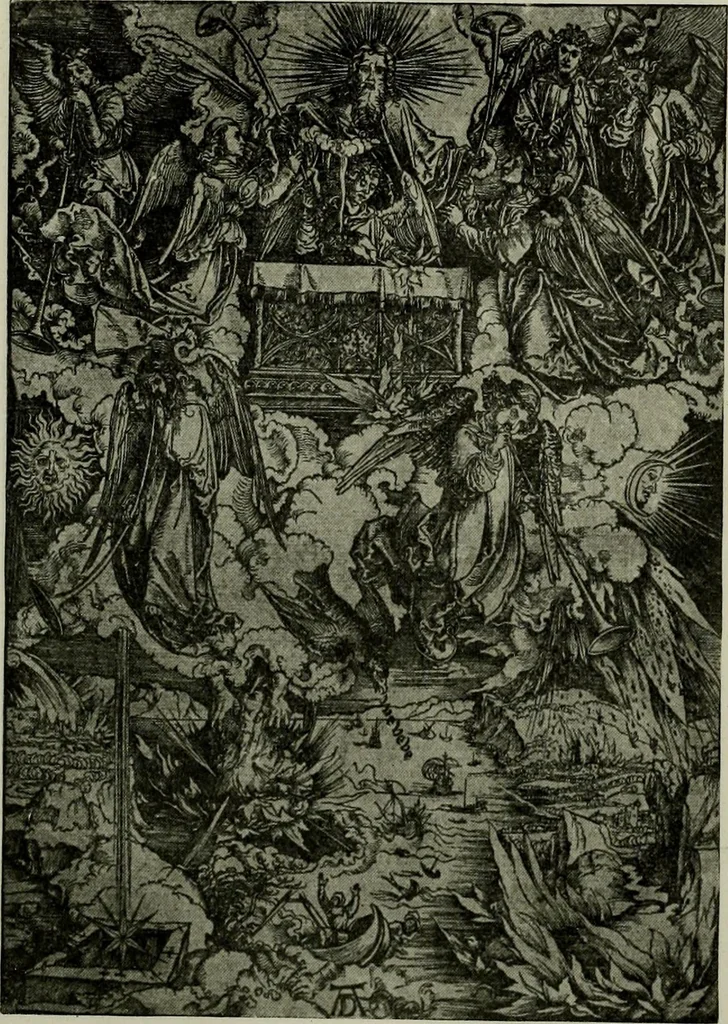 An illustration from L'art religieux de la fin du Moyen Age en France : étude sur l'iconographie du Moyen Age et sur ses sources d'inspiration, 1922, leaf 463