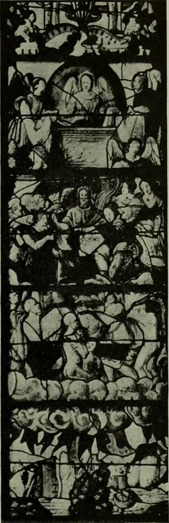 An illustration from L'art religieux de la fin du Moyen Age en France : étude sur l'iconographie du Moyen Age et sur ses sources d'inspiration, 1922, leaf 466