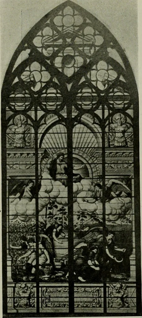 An illustration from L'art religieux de la fin du Moyen Age en France : étude sur l'iconographie du Moyen Age et sur ses sources d'inspiration, 1922, leaf 469