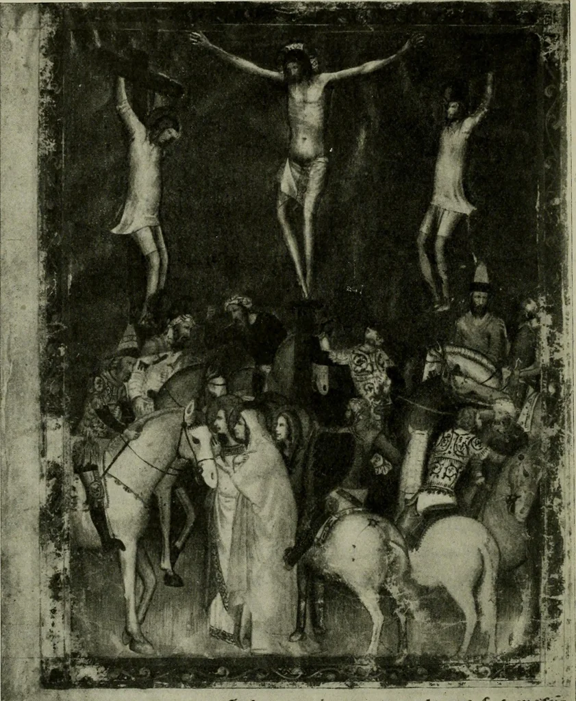 An illustration from L'art religieux de la fin du Moyen Age en France : étude sur l'iconographie du Moyen Age et sur ses sources d'inspiration, 1922, leaf 47