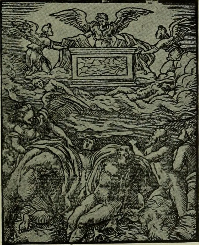 An illustration from L'art religieux de la fin du Moyen Age en France : étude sur l'iconographie du Moyen Age et sur ses sources d'inspiration, 1922, leaf 470