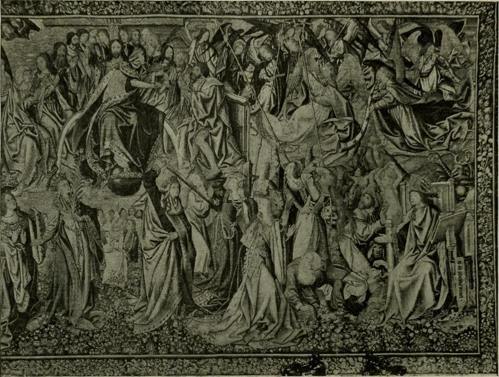 An illustration from L'art religieux de la fin du Moyen Age en France : étude sur l'iconographie du Moyen Age et sur ses sources d'inspiration, 1922, leaf 475