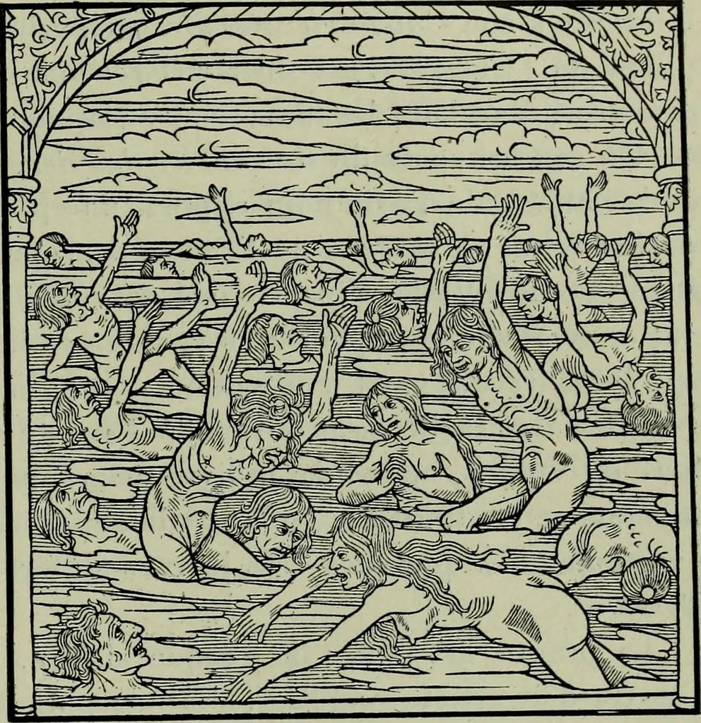 An illustration from L'art religieux de la fin du Moyen Age en France : étude sur l'iconographie du Moyen Age et sur ses sources d'inspiration, 1922, leaf 488