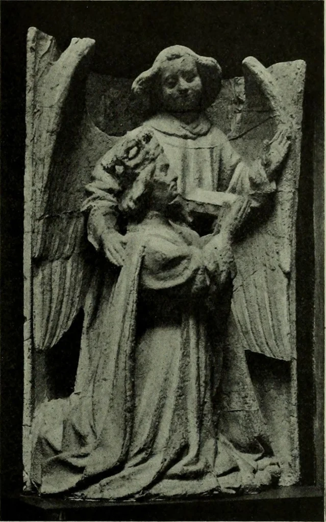 An illustration from L'art religieux de la fin du Moyen Age en France : étude sur l'iconographie du Moyen Age et sur ses sources d'inspiration, 1922, leaf 492