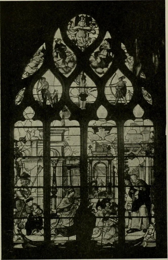 An illustration from L'art religieux de la fin du Moyen Age en France : étude sur l'iconographie du Moyen Age et sur ses sources d'inspiration, 1922, leaf 497