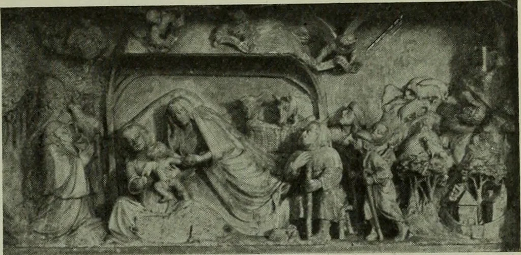 An illustration from L'art religieux de la fin du Moyen Age en France : étude sur l'iconographie du Moyen Age et sur ses sources d'inspiration, 1922, leaf 68