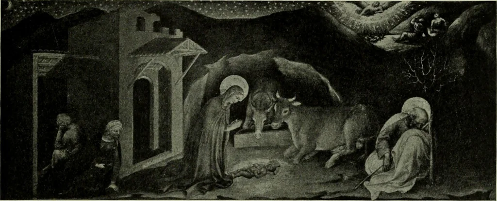 An illustration from L'art religieux de la fin du Moyen Age en France : étude sur l'iconographie du Moyen Age et sur ses sources d'inspiration, 1922, leaf 70