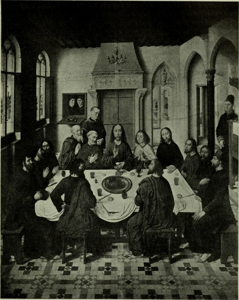 An illustration from L'art religieux de la fin du Moyen Age en France : étude sur l'iconographie du Moyen Age et sur ses sources d'inspiration, 1922, leaf 74