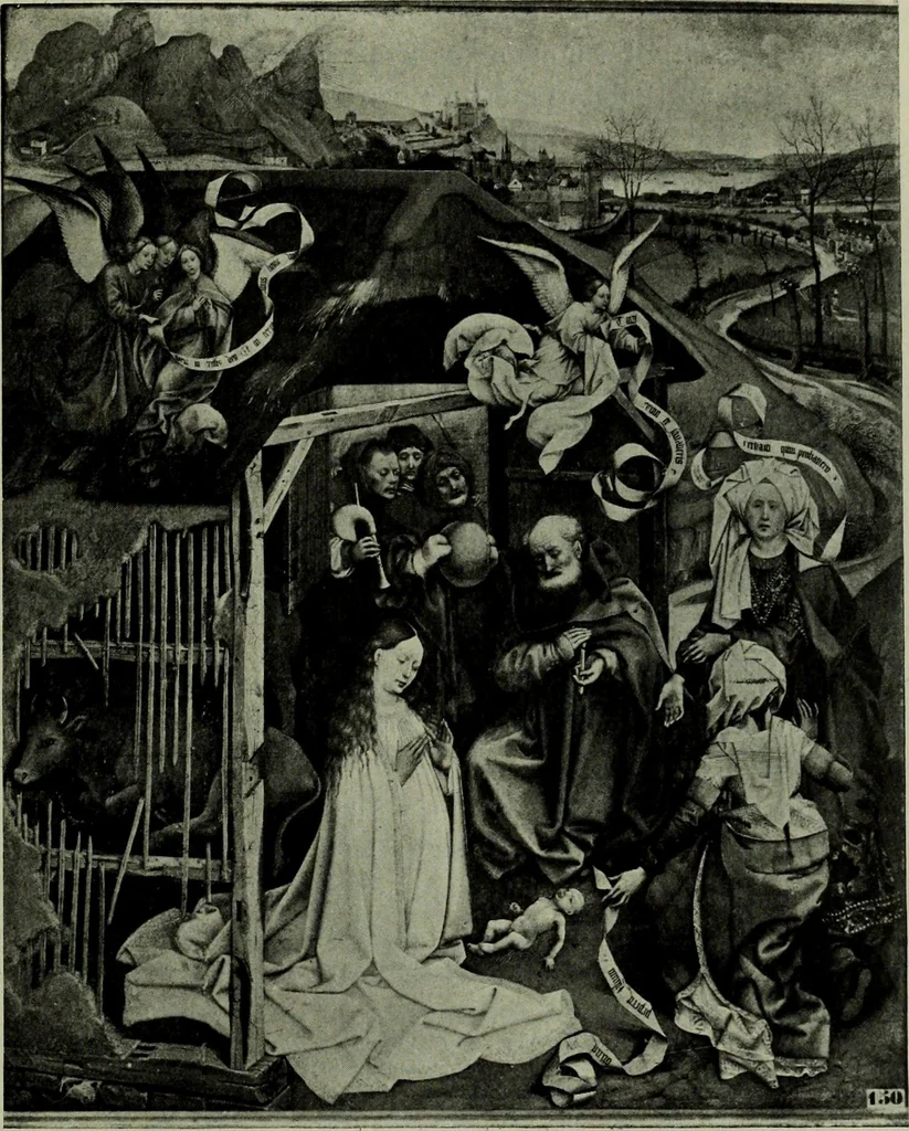 An illustration from L'art religieux de la fin du Moyen Age en France : étude sur l'iconographie du Moyen Age et sur ses sources d'inspiration, 1922, leaf 90