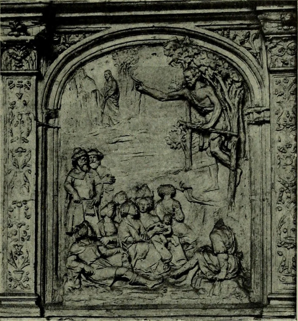An illustration from L'art religieux de la fin du Moyen Age en France : étude sur l'iconographie du Moyen Age et sur ses sources d'inspiration, 1922, leaf 94
