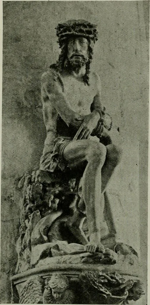 An illustration from L'art religieux de la fin du moyen âge en France; étude sur l'iconographie du moyen âge et sur ses sources d'inspiration;, 1908, leaf 105