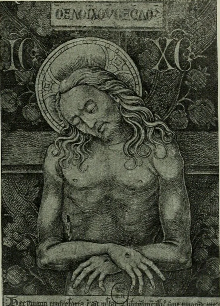 An illustration from L'art religieux de la fin du moyen âge en France; étude sur l'iconographie du moyen âge et sur ses sources d'inspiration;, 1908, leaf 106