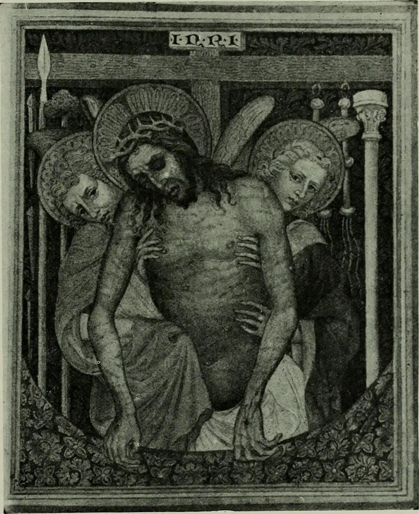 An illustration from L'art religieux de la fin du moyen âge en France; étude sur l'iconographie du moyen âge et sur ses sources d'inspiration;, 1908, leaf 108