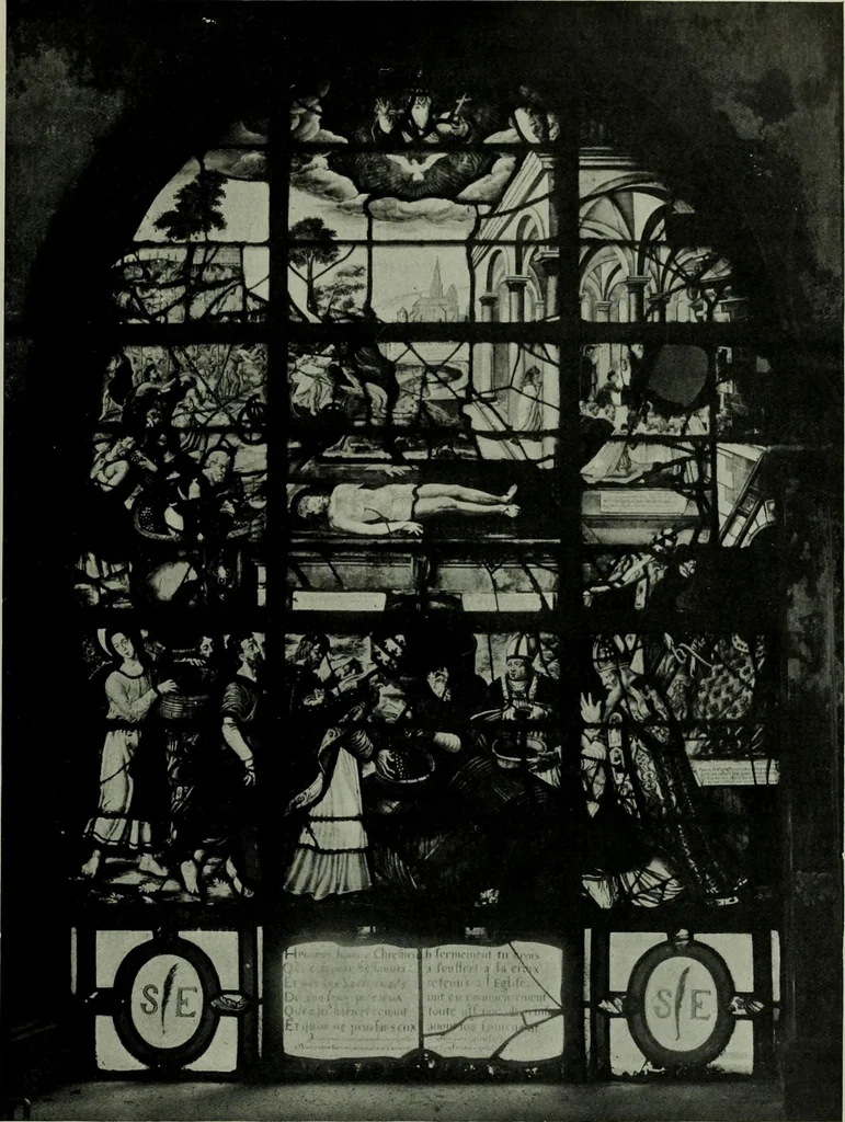 An illustration from L'art religieux de la fin du moyen âge en France; étude sur l'iconographie du moyen âge et sur ses sources d'inspiration;, 1908, leaf 130