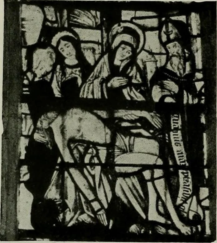 An illustration from L'art religieux de la fin du moyen âge en France; étude sur l'iconographie du moyen âge et sur ses sources d'inspiration;, 1908, leaf 135