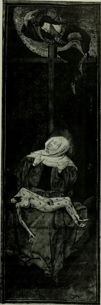 An illustration from L'art religieux de la fin du moyen âge en France; étude sur l'iconographie du moyen âge et sur ses sources d'inspiration;, 1908, leaf 136