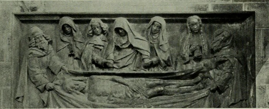 An illustration from L'art religieux de la fin du moyen âge en France; étude sur l'iconographie du moyen âge et sur ses sources d'inspiration;, 1908, leaf 144