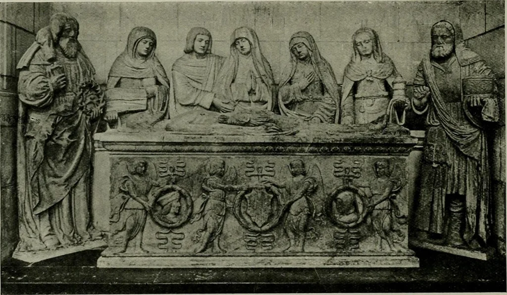 An illustration from L'art religieux de la fin du moyen âge en France; étude sur l'iconographie du moyen âge et sur ses sources d'inspiration;, 1908, leaf 145