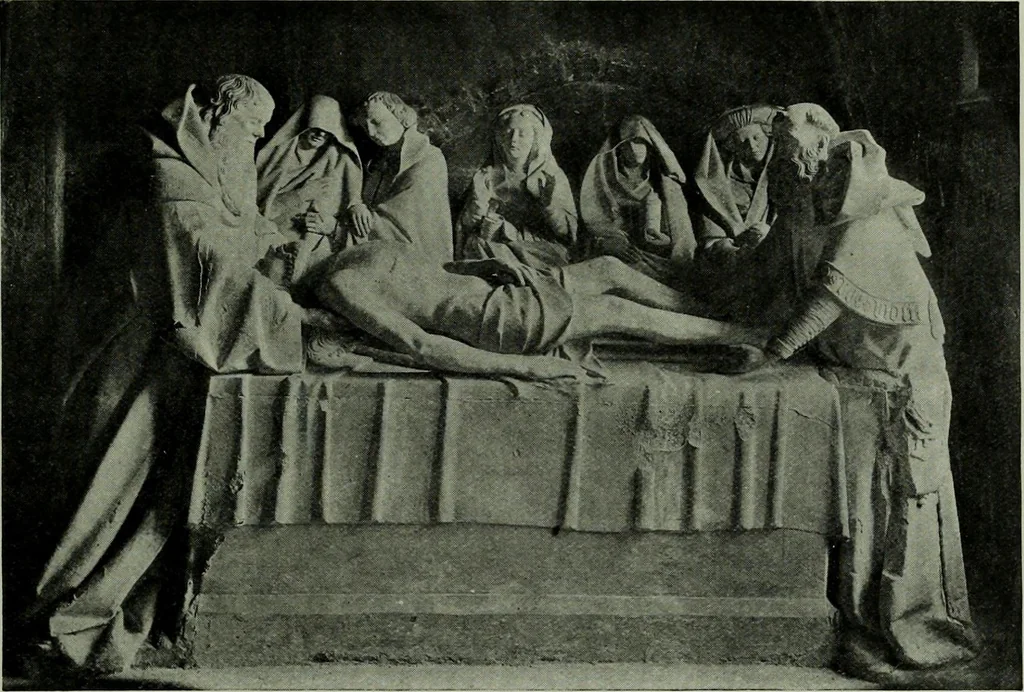 An illustration from L'art religieux de la fin du moyen âge en France; étude sur l'iconographie du moyen âge et sur ses sources d'inspiration;, 1908, leaf 146