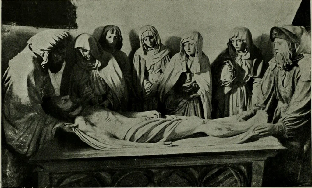 An illustration from L'art religieux de la fin du moyen âge en France; étude sur l'iconographie du moyen âge et sur ses sources d'inspiration;, 1908, leaf 147