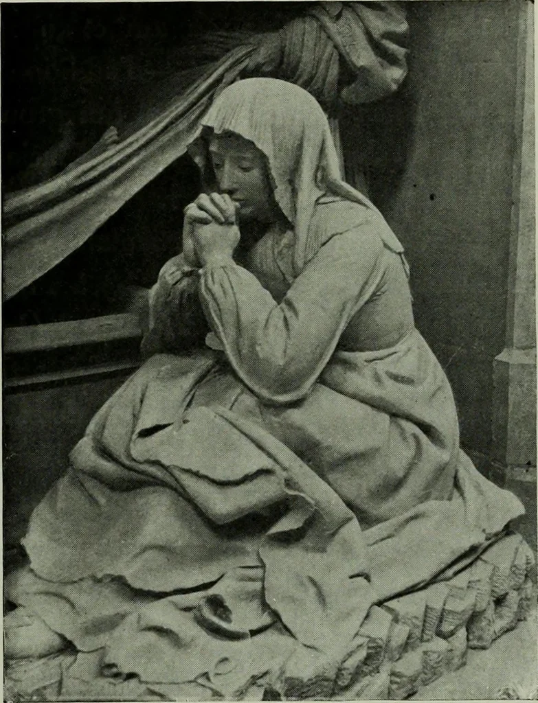 An illustration from L'art religieux de la fin du moyen âge en France; étude sur l'iconographie du moyen âge et sur ses sources d'inspiration;, 1908, leaf 148
