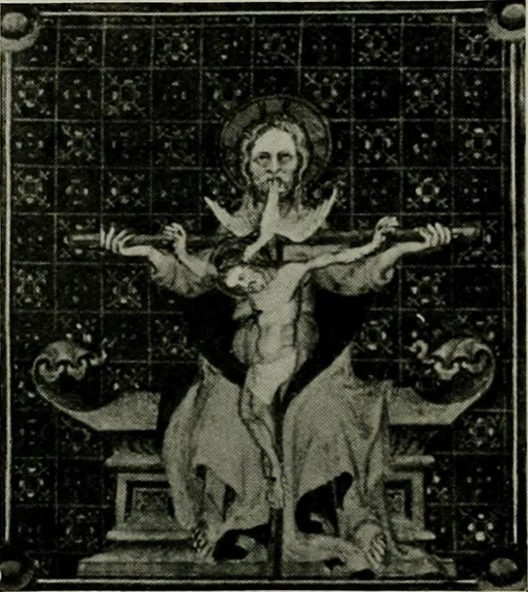 An illustration from L'art religieux de la fin du moyen âge en France; étude sur l'iconographie du moyen âge et sur ses sources d'inspiration;, 1908, leaf 153