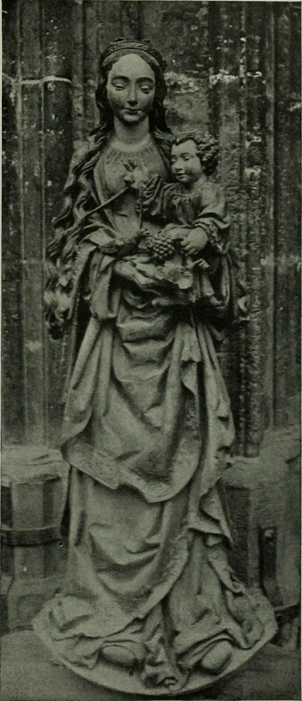 An illustration from L'art religieux de la fin du moyen âge en France; étude sur l'iconographie du moyen âge et sur ses sources d'inspiration;, 1908, leaf 164