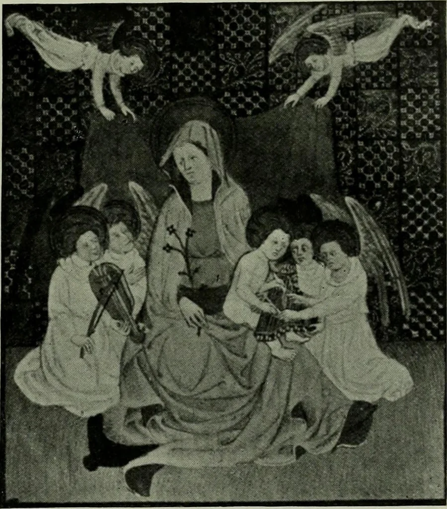 An illustration from L'art religieux de la fin du moyen âge en France; étude sur l'iconographie du moyen âge et sur ses sources d'inspiration;, 1908, leaf 166