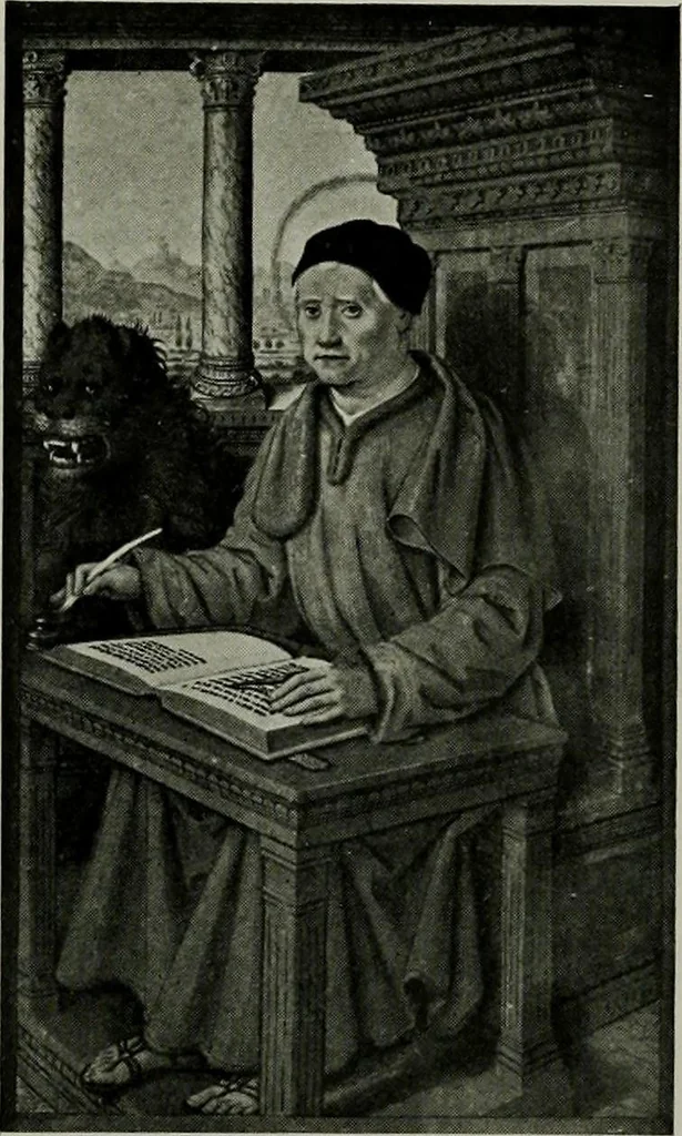 An illustration from L'art religieux de la fin du moyen âge en France; étude sur l'iconographie du moyen âge et sur ses sources d'inspiration;, 1908, leaf 175
