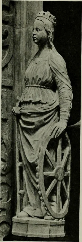 An illustration from L'art religieux de la fin du moyen âge en France; étude sur l'iconographie du moyen âge et sur ses sources d'inspiration;, 1908, leaf 177
