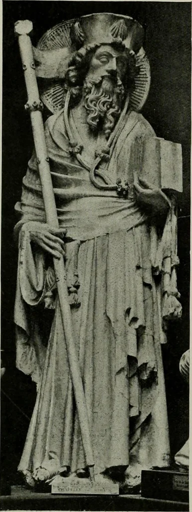 An illustration from L'art religieux de la fin du moyen âge en France; étude sur l'iconographie du moyen âge et sur ses sources d'inspiration;, 1908, leaf 197